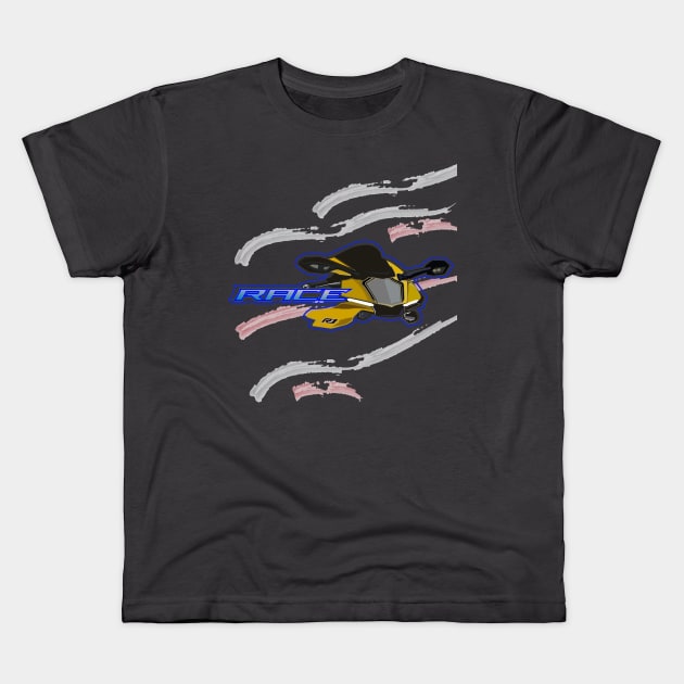 RACE DESIGN Kids T-Shirt by Rumah Animaton